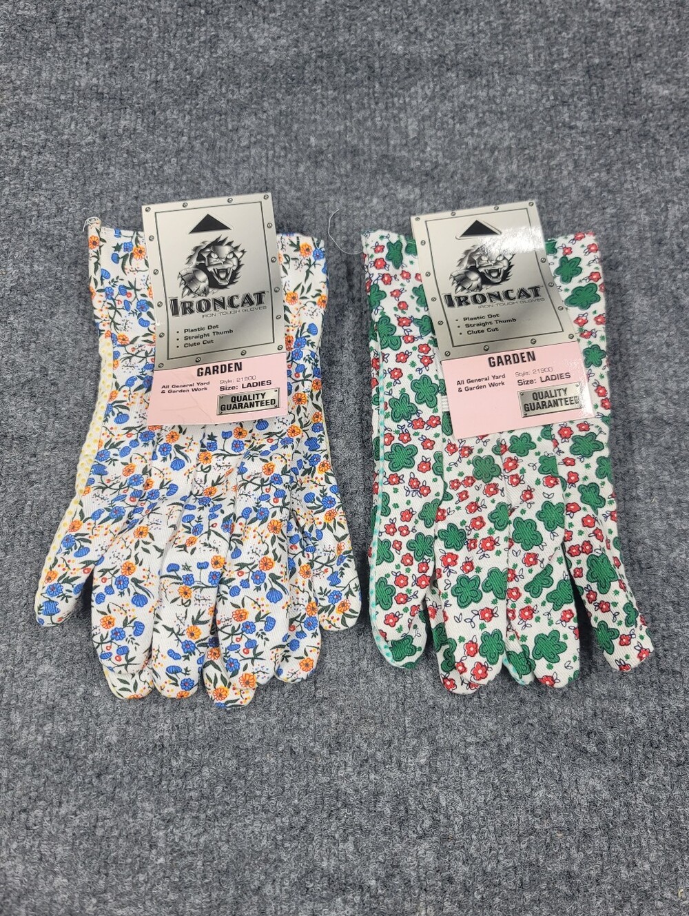 Two Pair Womans Vintage 1997 Ironcat Gardening Gloves